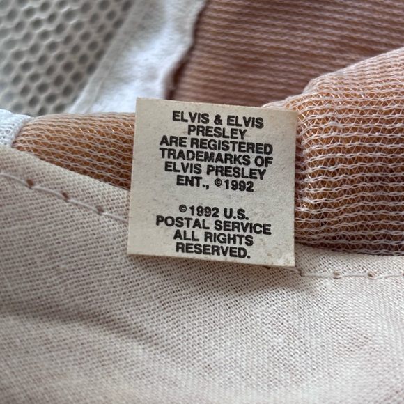 Elvis Presley White Cap with Stamp Design - Picture 4 of 4